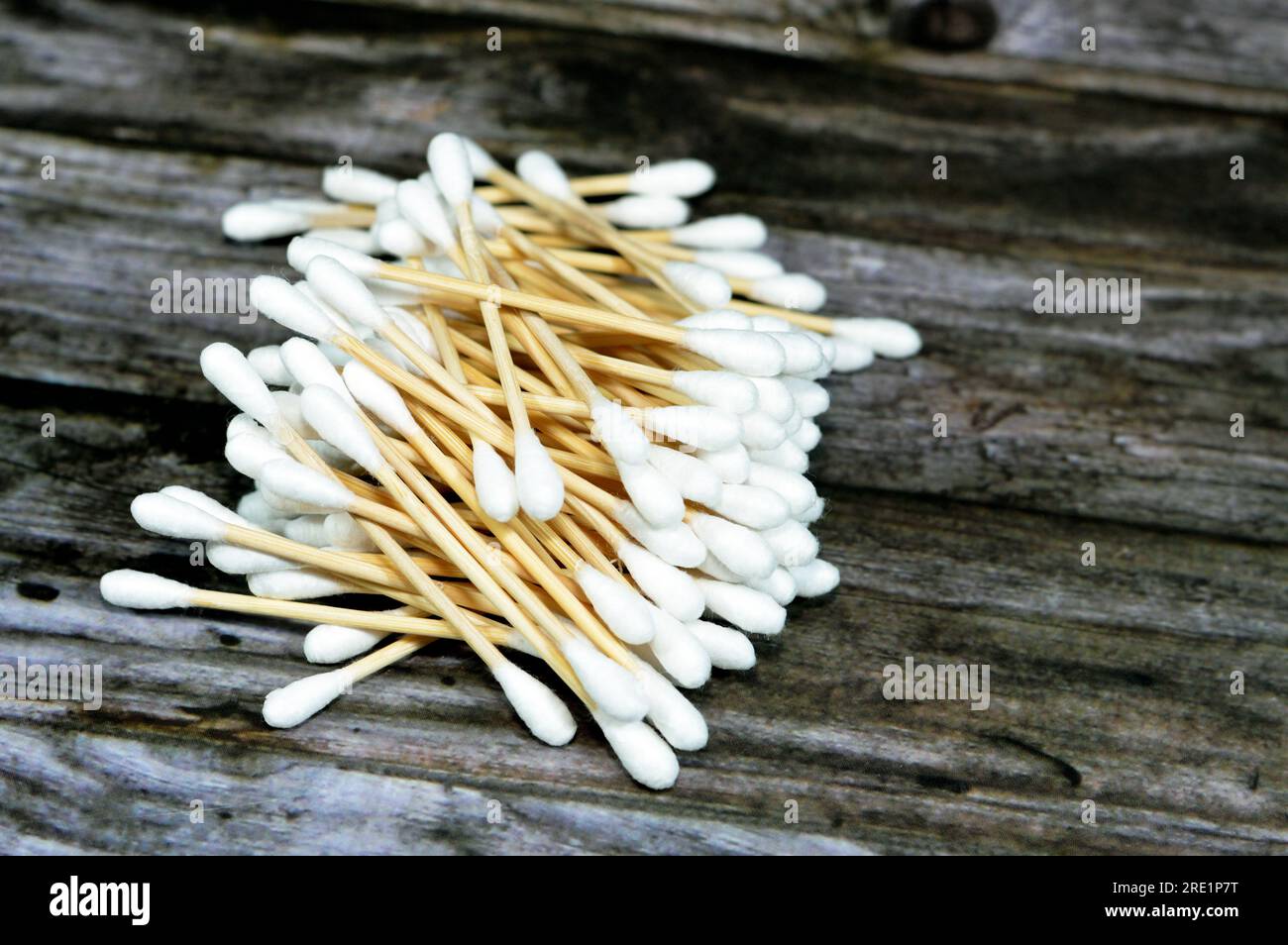 Pile of ear cotton swab buds sticks, for health care, ideal for gently