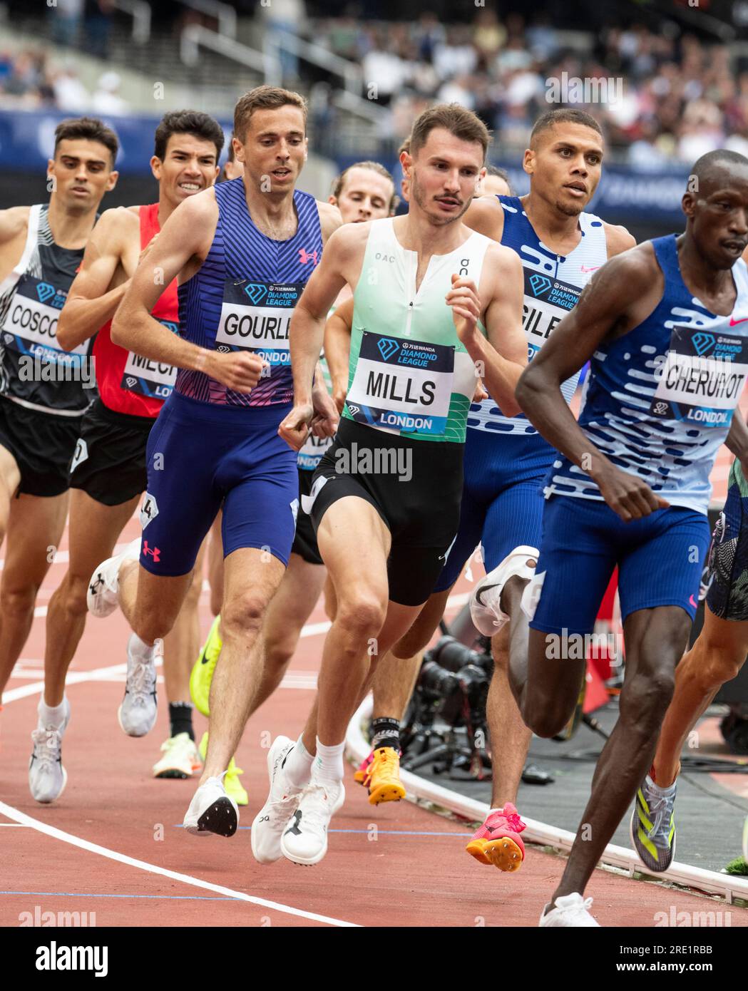 Mills of GB & NI competing in the men’s 1500m at the Wanda