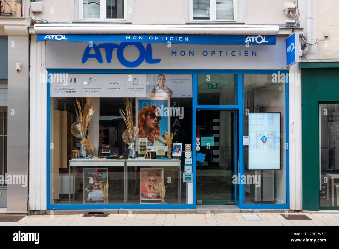 Exterior view of a Atol store. Atol is a French company selling