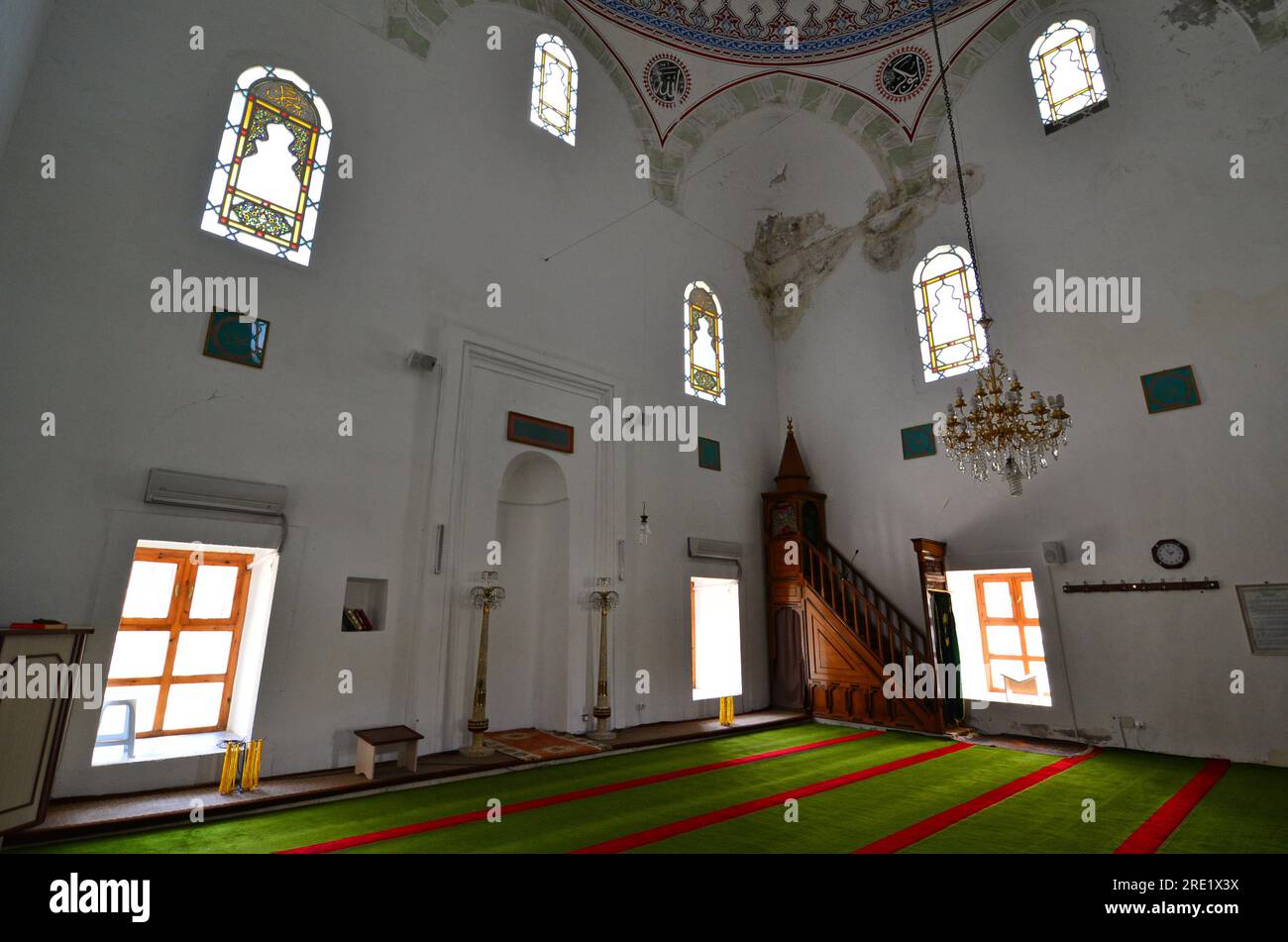 Mirliva Hüseyin Pasha Mosque and Tomb, located in Tekirdag, Turkey, was ...