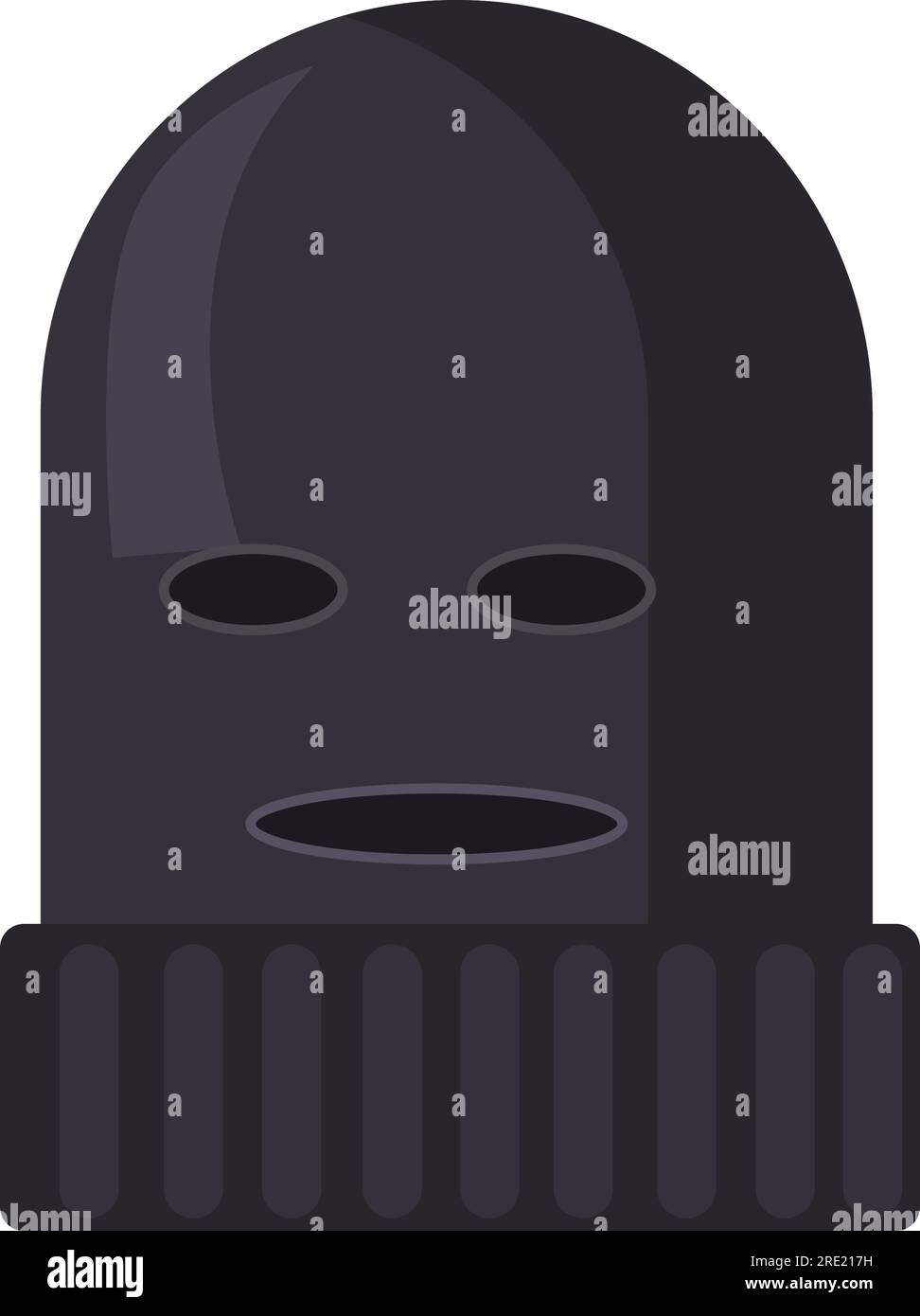 Black warm ski mask Stock Vector