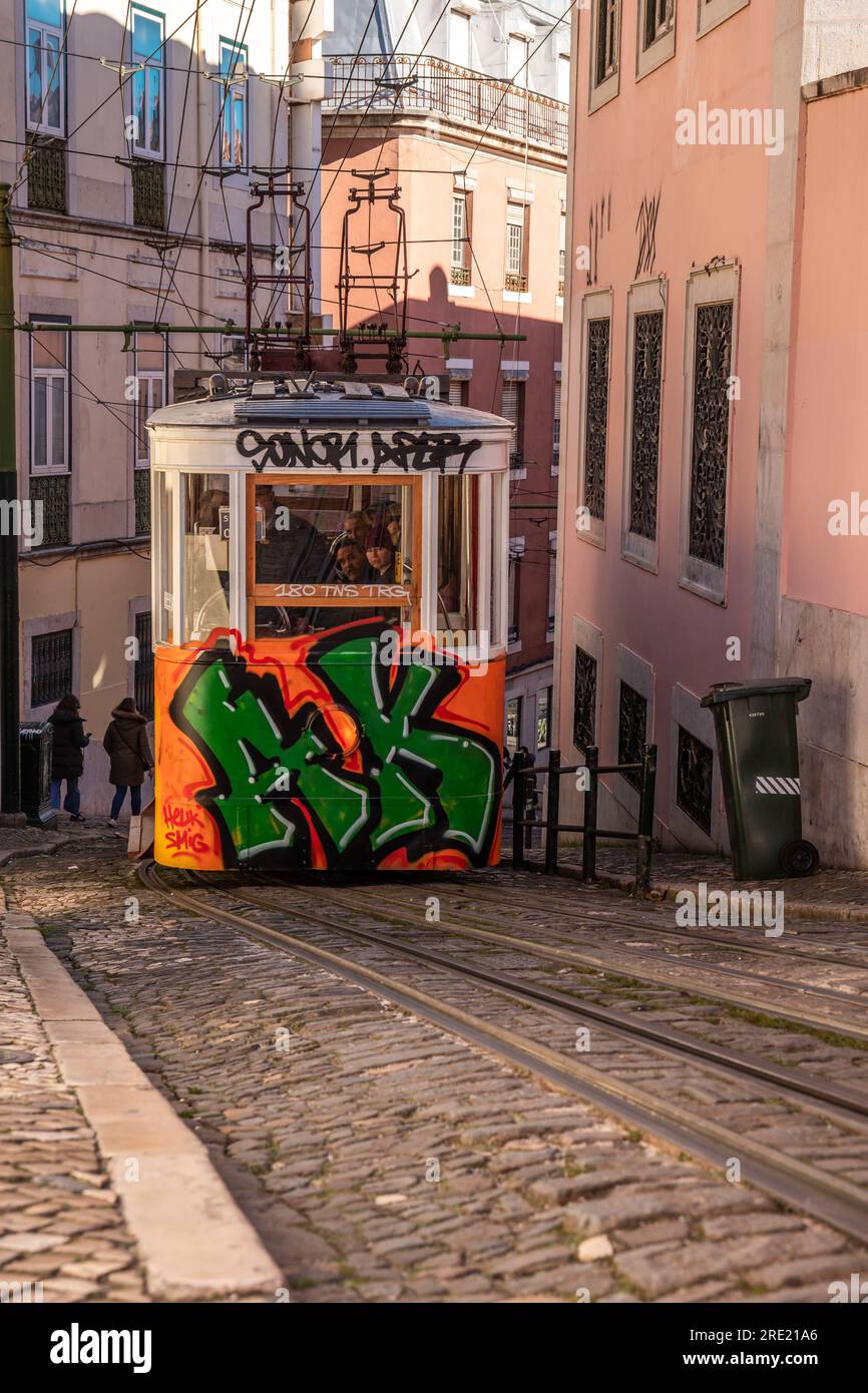 Exploring Historic Altstadt with Iconic Buildings, Elevators, and Trams in Ancient Lanes Stock Photo