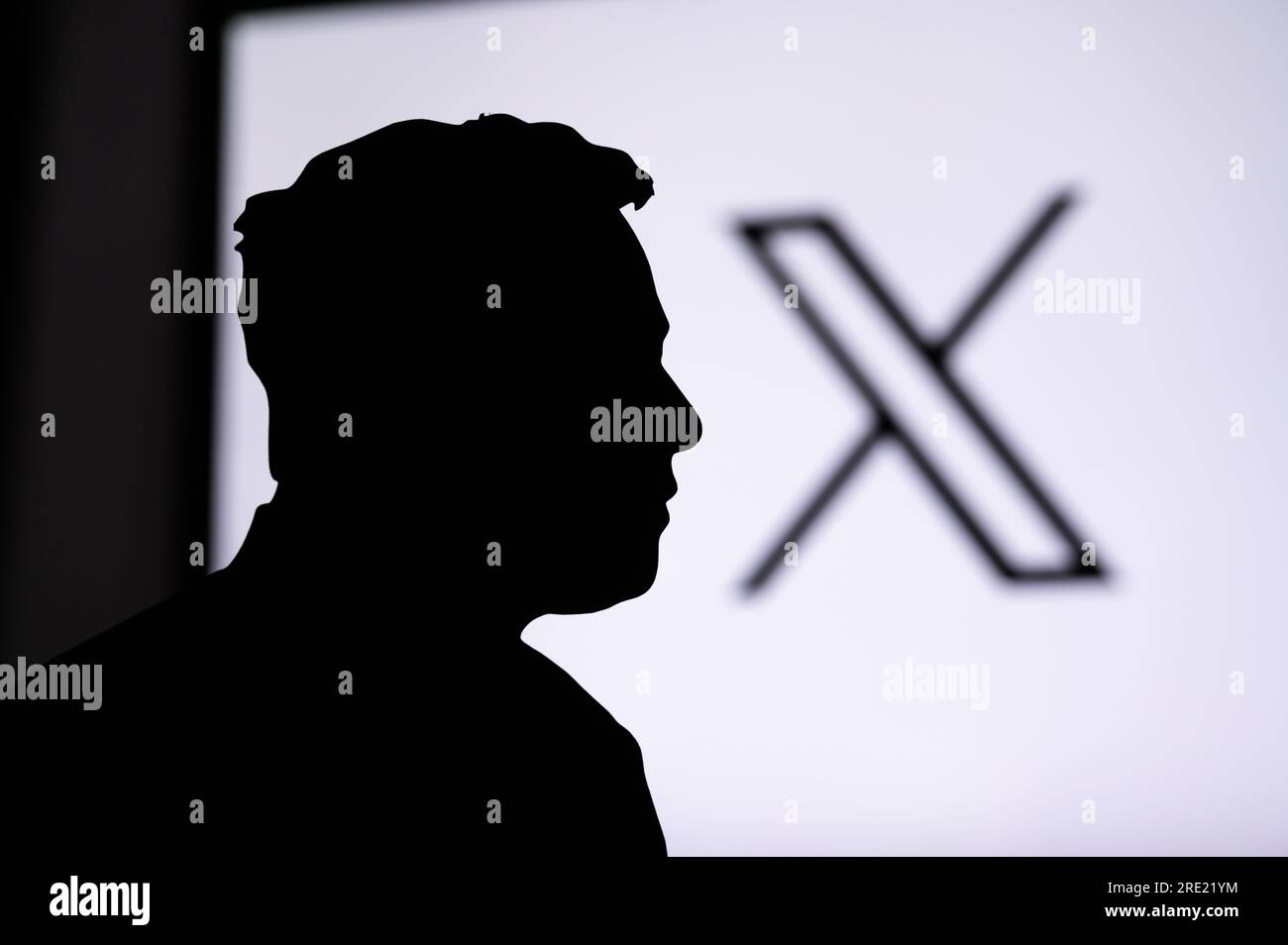 X crypto logo hi-res stock photography and images - Alamy