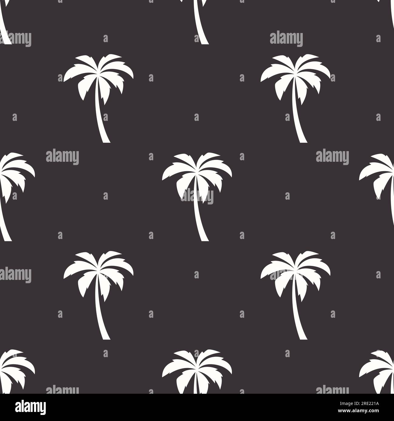 Vector Seamless Pattern with Palm Trees, Palm Tree Design Template ...