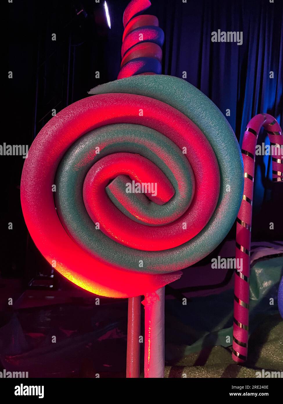 Spiral of two colors similar to a candy Stock Photo - Alamy