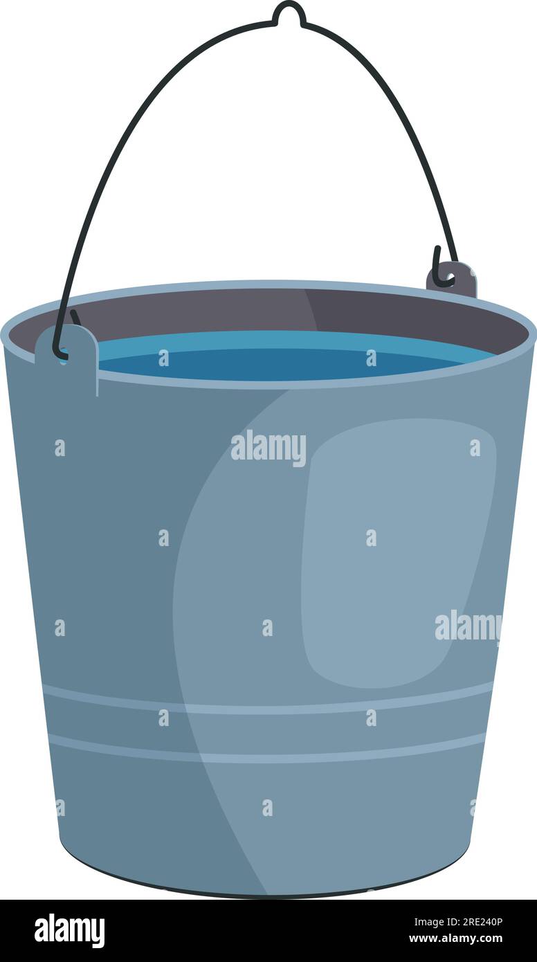 Metal bucket illustration Stock Vector Image & Art Alamy