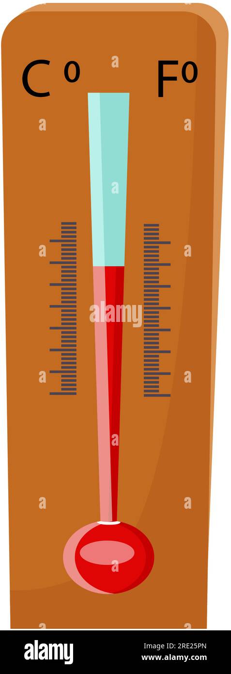 Celsius and Fahrenheit thermometer Stock Vector Image & Art - Alamy