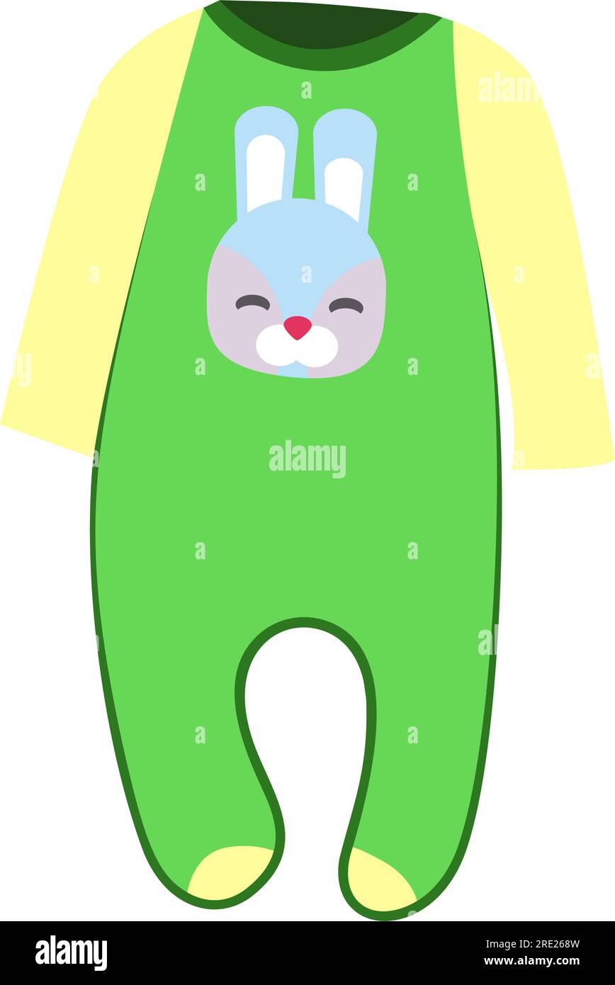 Green baby bodysuit illustration Stock Vector Image & Art Alamy