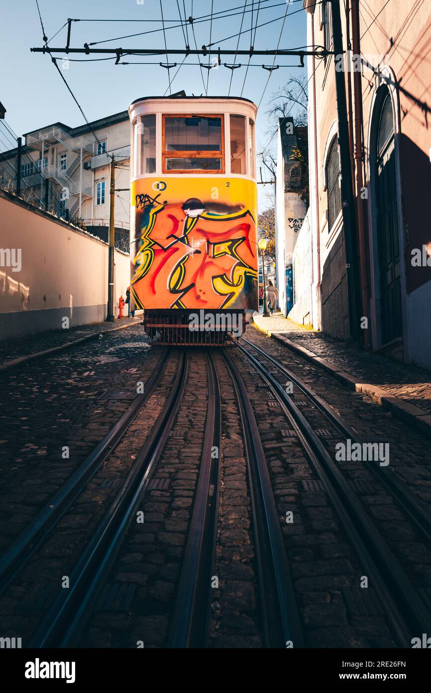 Exploring Historic Altstadt with Iconic Buildings, Elevators, and Trams in Ancient Lanes Stock Photo