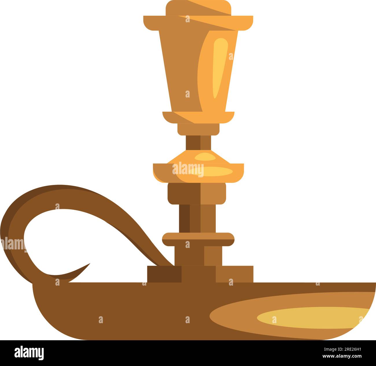 Empty gold candle holder illustration Stock Vector Image & Art Alamy