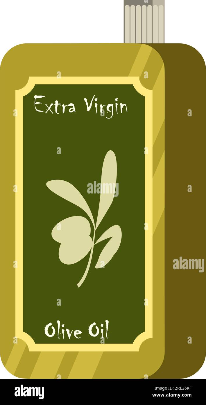 Extra virgin olive oil illustration Stock Vector Image & Art - Alamy