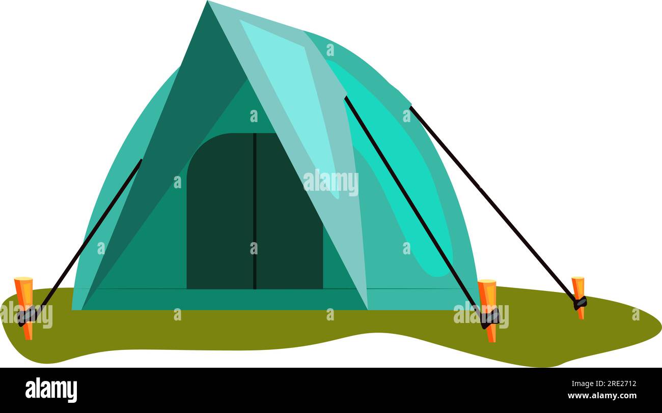 Camping tent. Dome, shelter Stock Vector