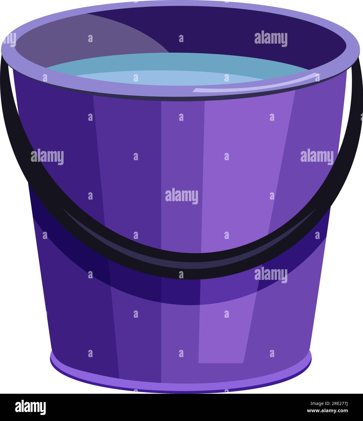 Violet bucket illustration Stock Vector Image & Art - Alamy