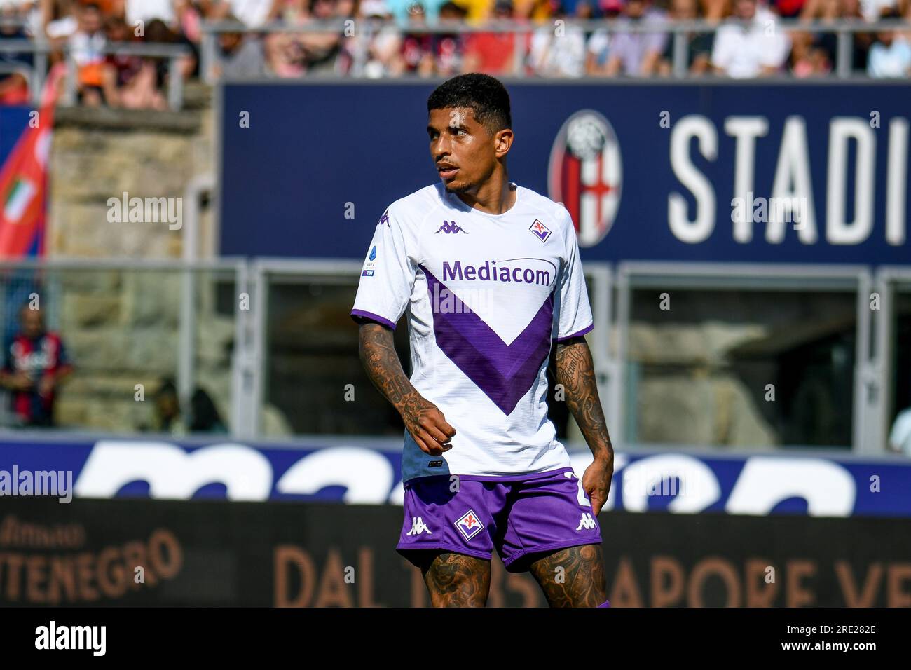 Empoli, Italy. 21st Aug, 2022. Domilson Cordeiro dos Santos Dodo (ACF  Fiorentina) during Empoli FC vs ACF Fiorentina, italian soccer Serie A  match in Empoli, Italy, August 21 2022 Credit: Independent Photo