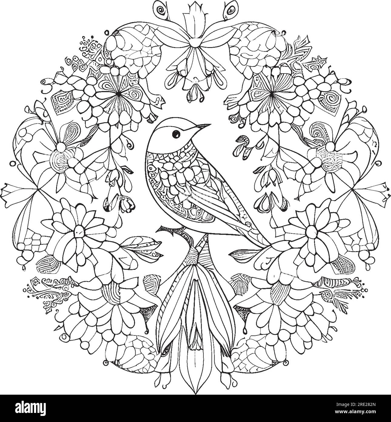 Mandala Coloring Pages For Kids And Adults Stock Vector Image Art Alamy parking-lot-volunteers-dance-academy-usa-dance-classes-for-kids-and