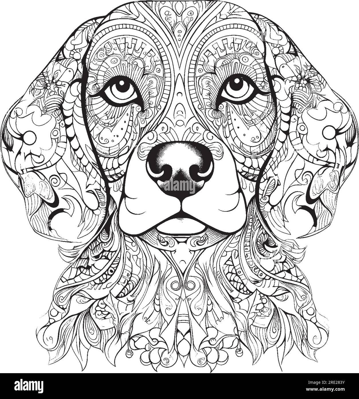 mandala coloring pages for kids and adults Stock Vector Image & Art - Alamy