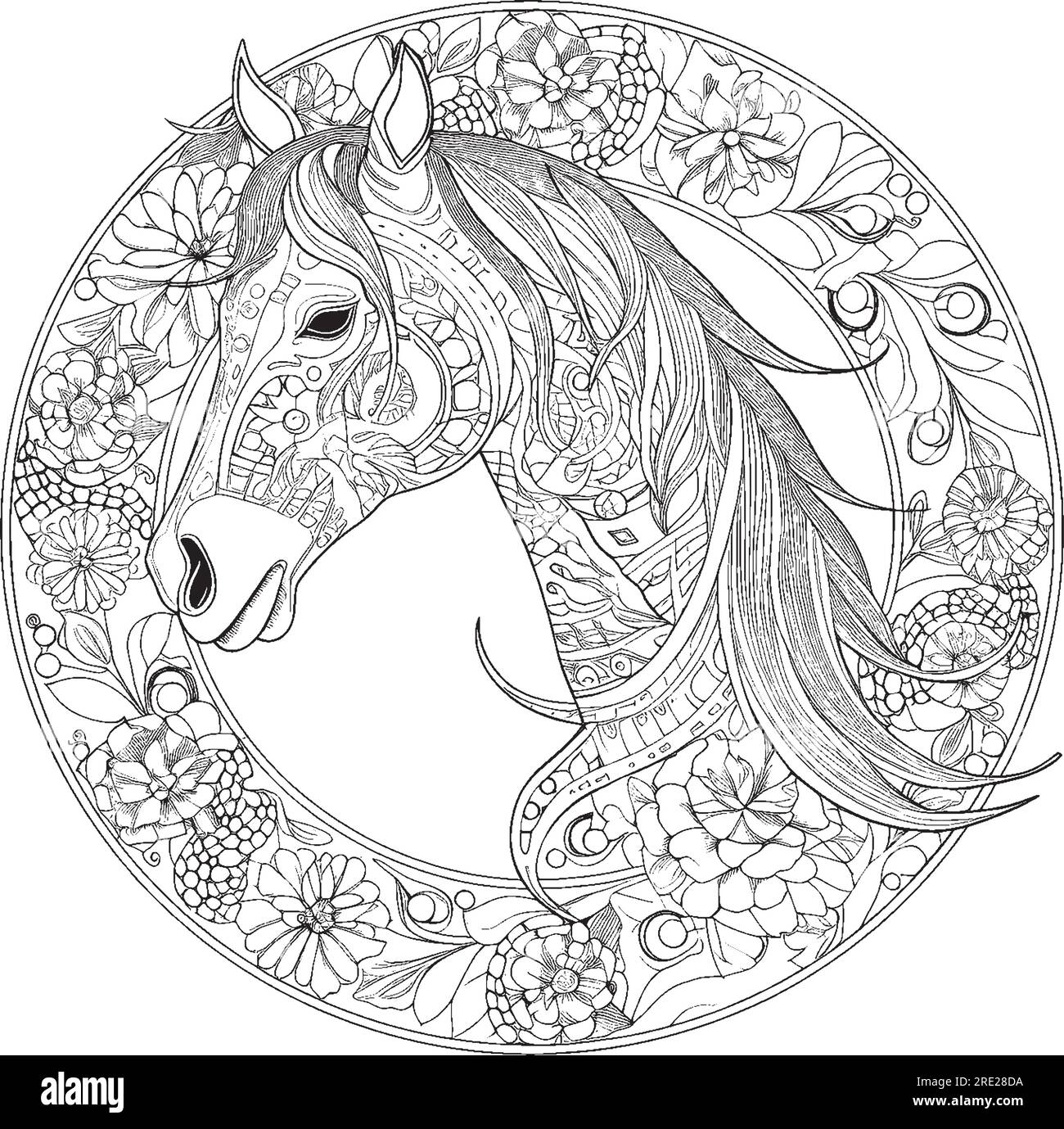 mandala coloring pages for kids and adults Stock Vector Image & Art Alamy