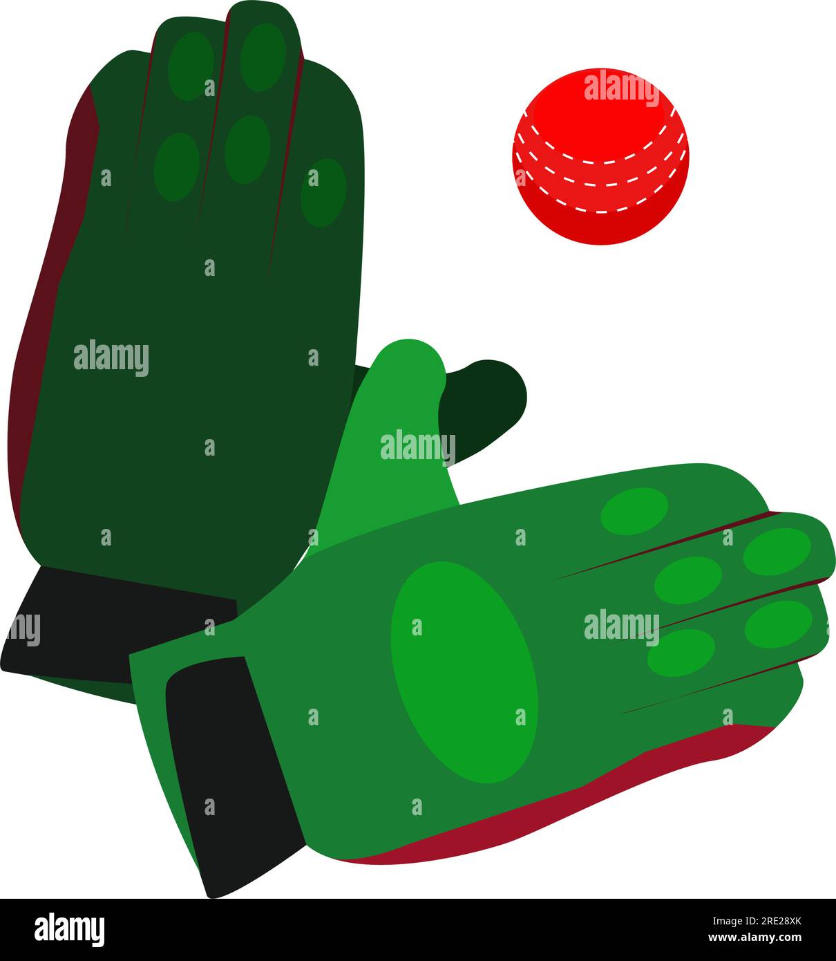 Baseball gloves illustration Stock Vector
