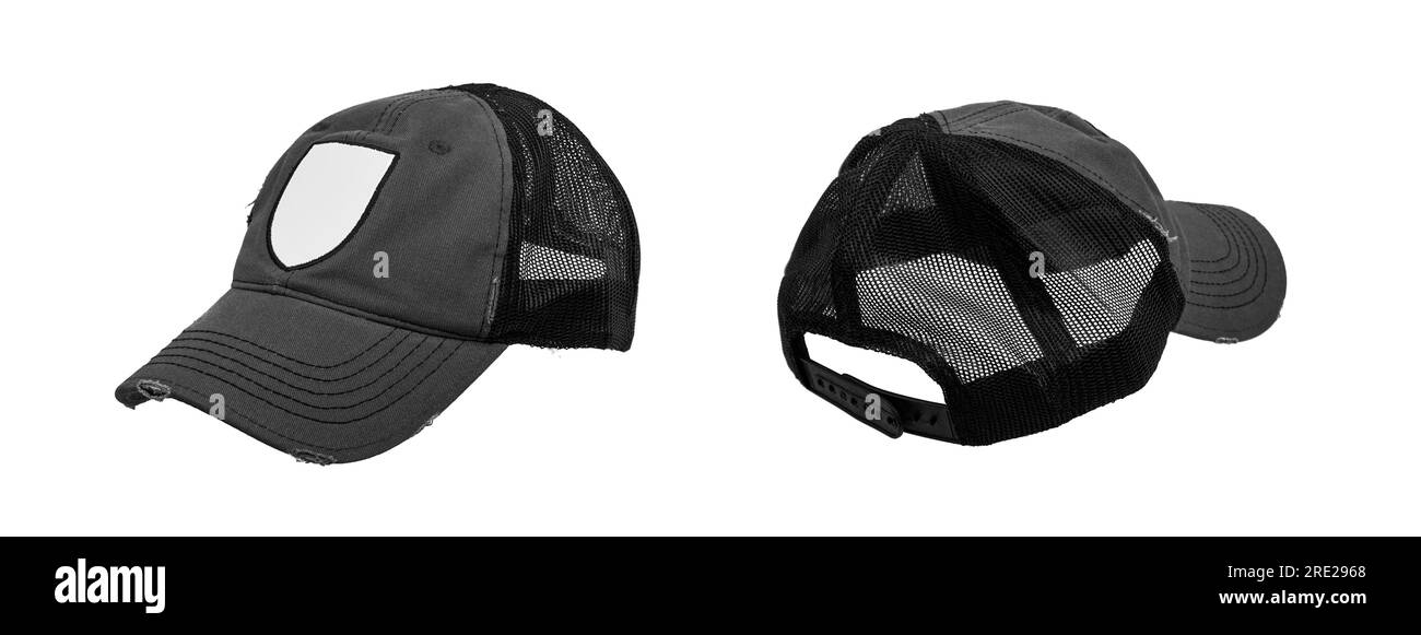 Baseball cap from different sides. Mockup for design creation. Isolate