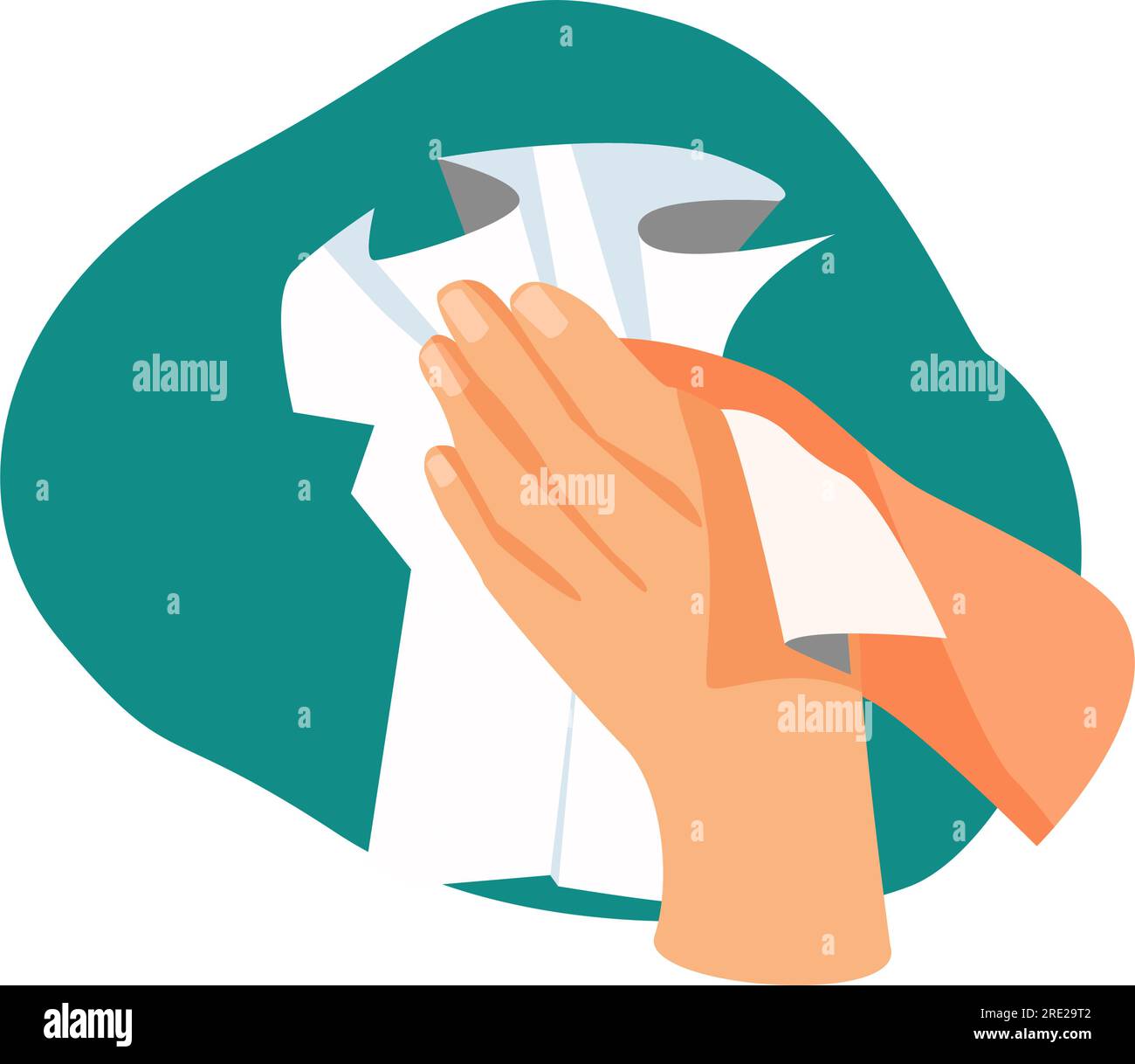 Hands drying illustration Stock Vector Image & Art - Alamy