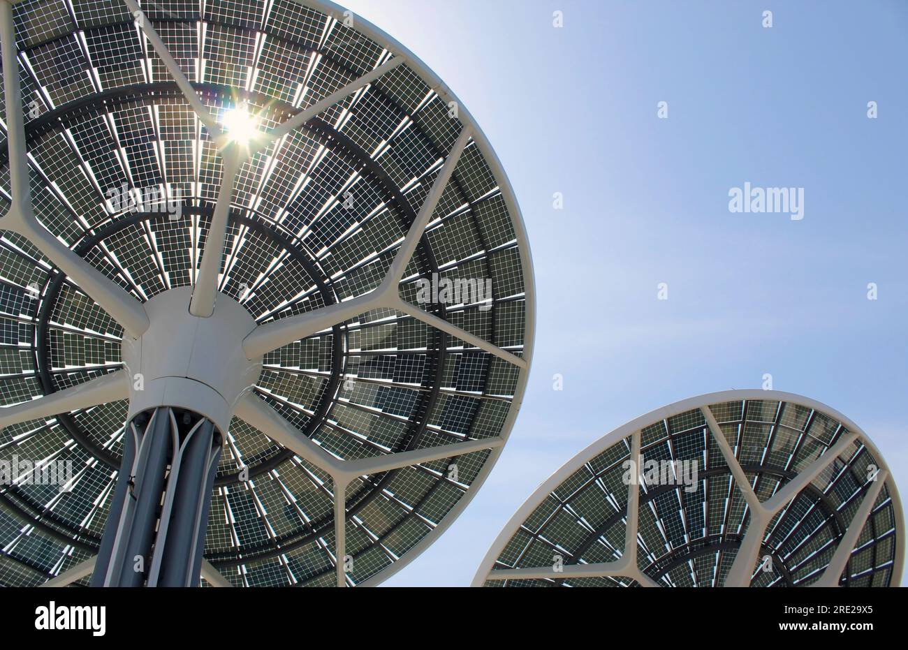 Solar Panel, Technology, Modern. Photo Taken in Dubai, UAE Stock Photo