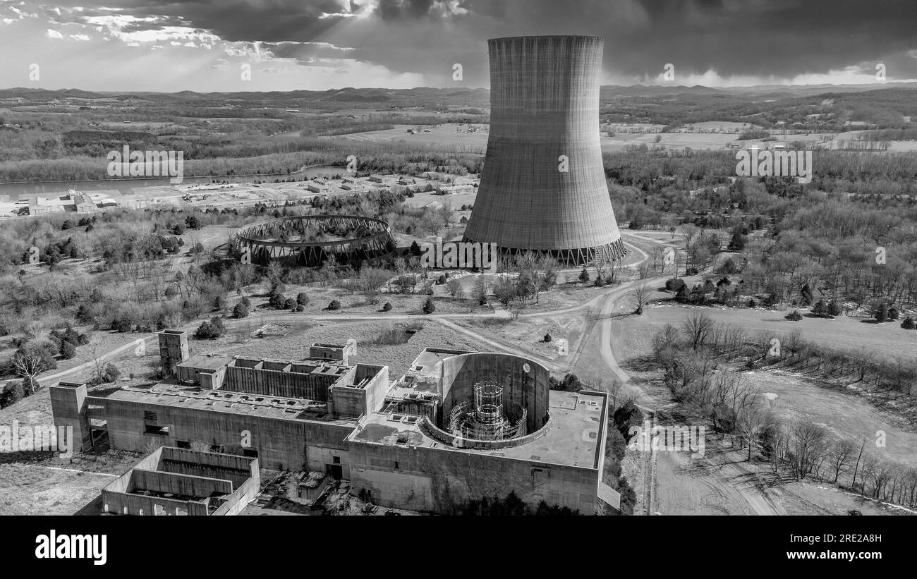 Defunct Nuclear Plant in Hartsville, TN. Stock Photo