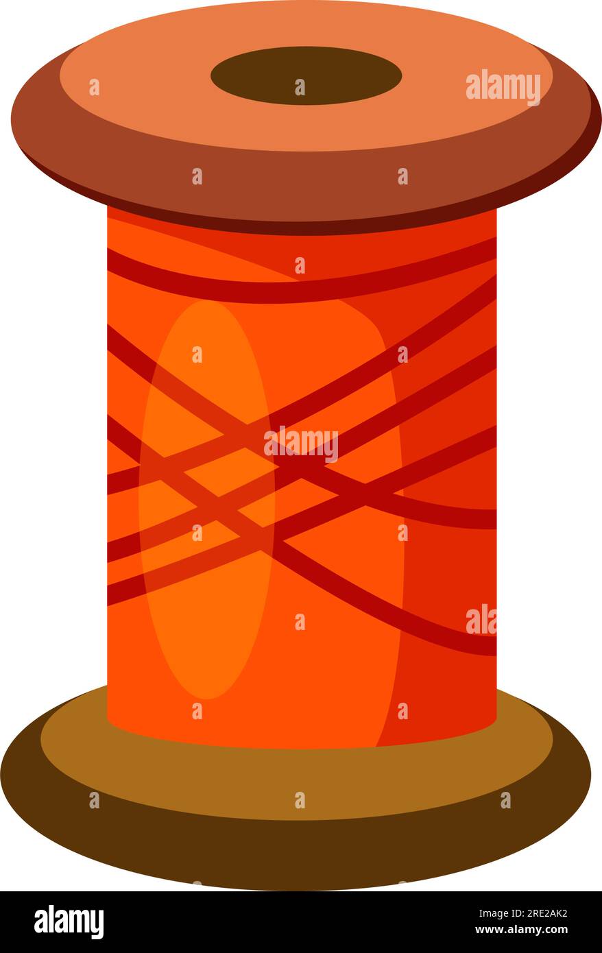 Bobbin of sewing thread Stock Vector Image & Art Alamy