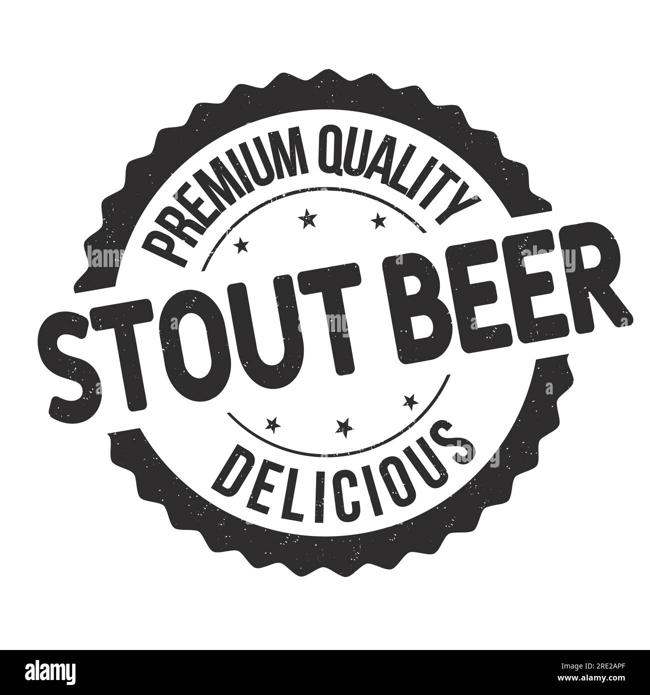 Stout beer grunge rubber stamp on white background, vector illustration