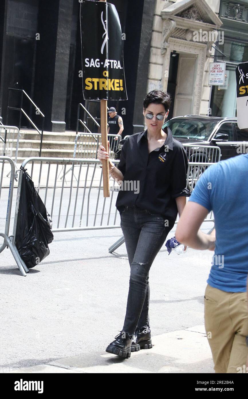 New York, NY, USA. 24th July, 2023. Jaimie Alexander seen at the SAG