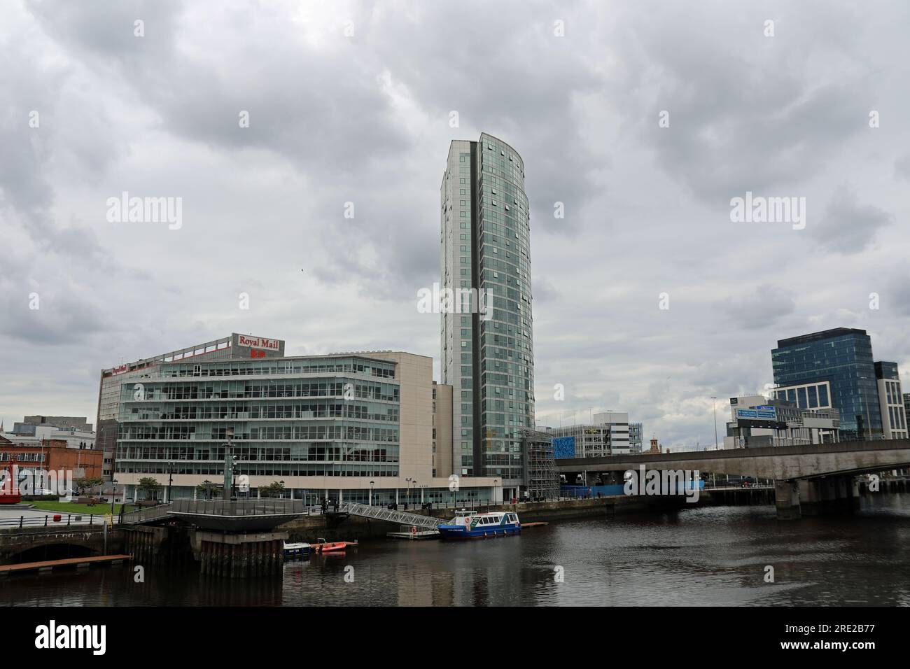 River Lagan in Belfast Stock Photo
