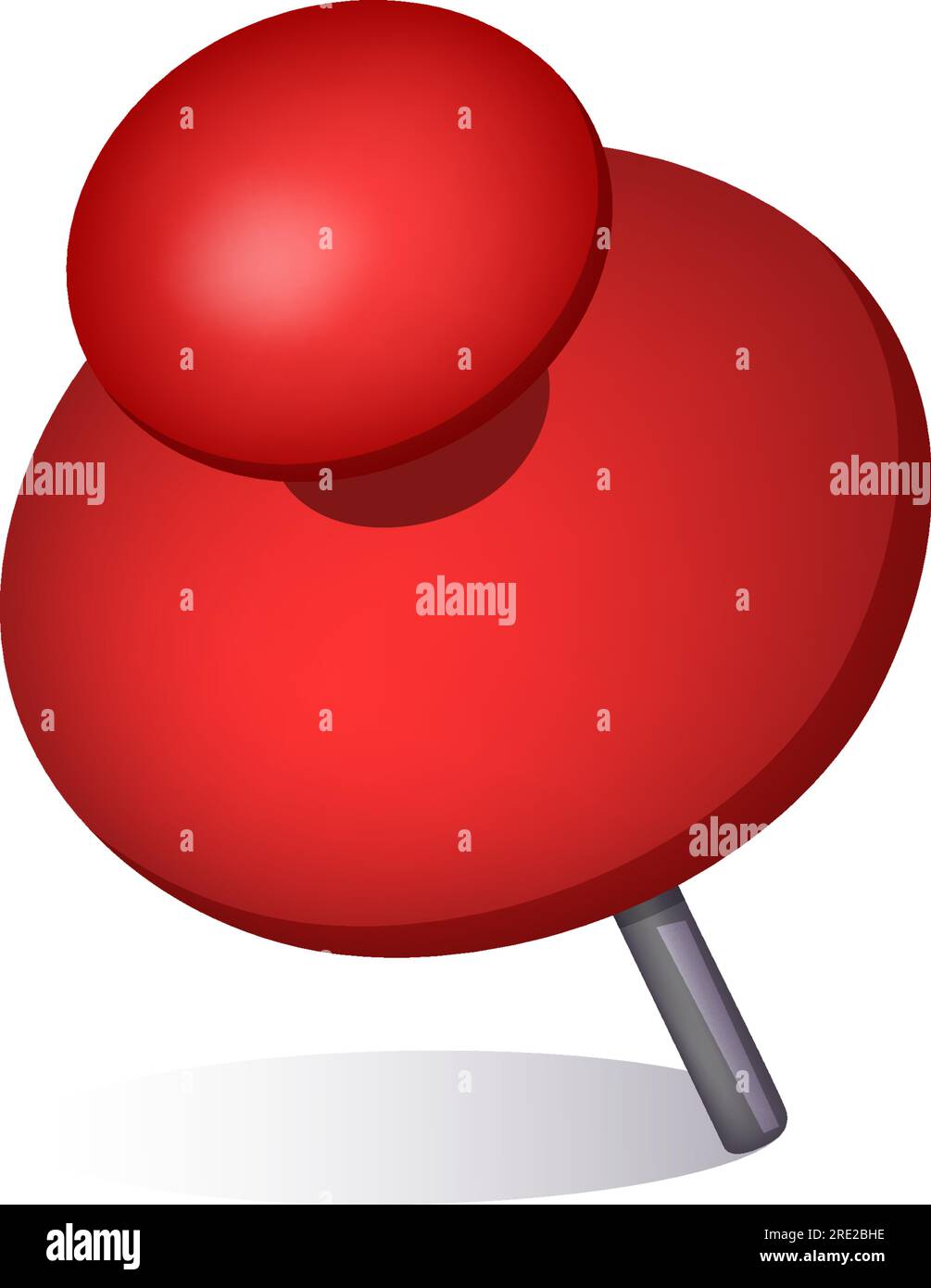 Red attachment pin Stock Vector Image & Art Alamy