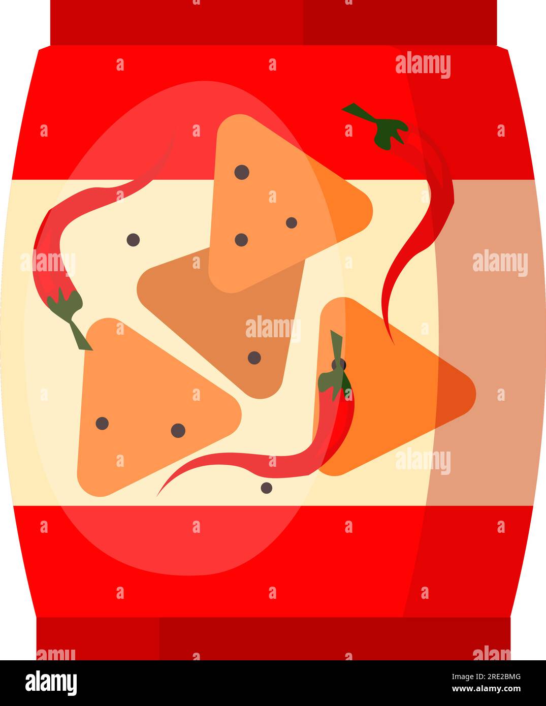 Spicy chilly potato chips Stock Vector Image & Art - Alamy