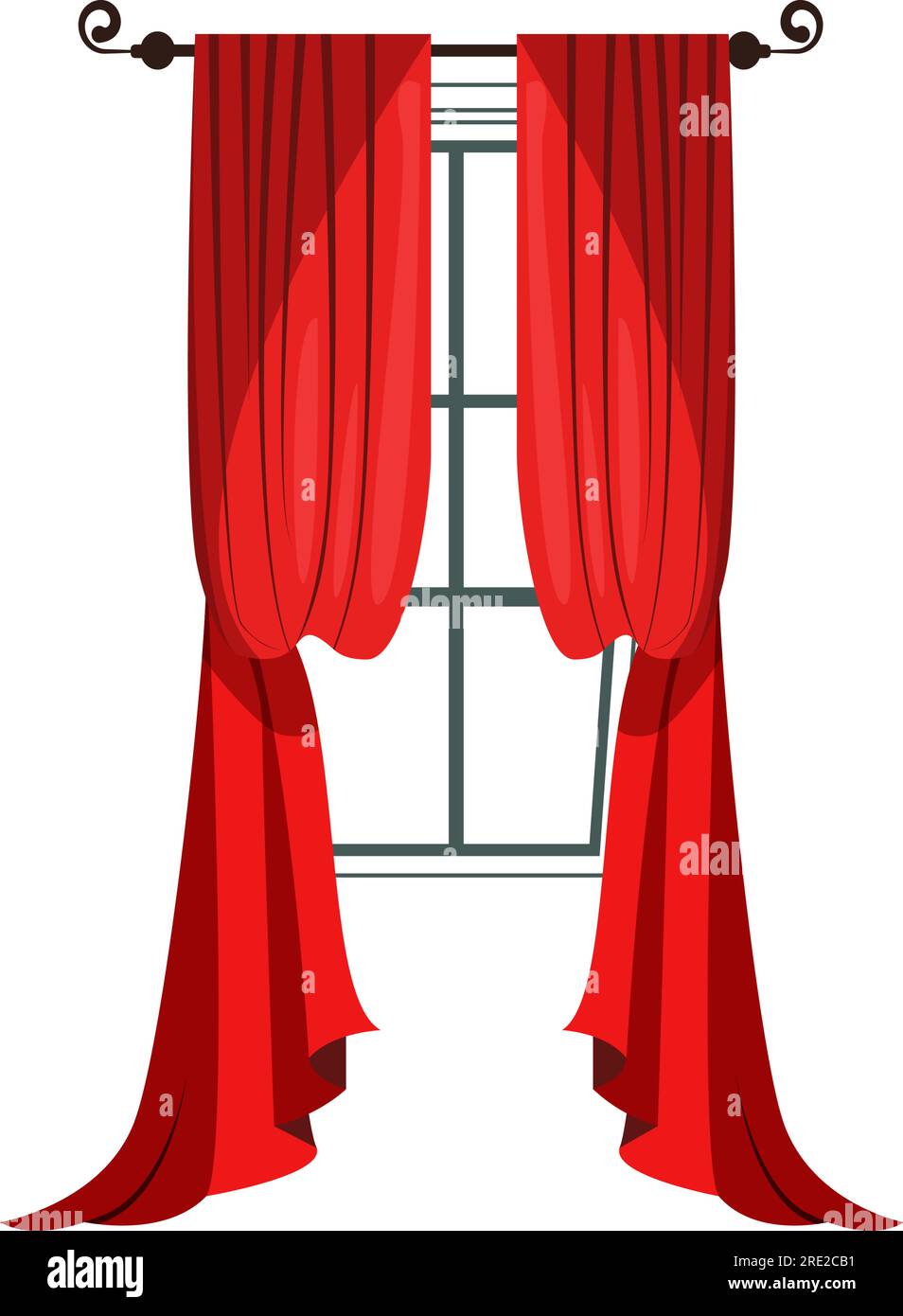Hotel curtains Stock Vector Images Alamy