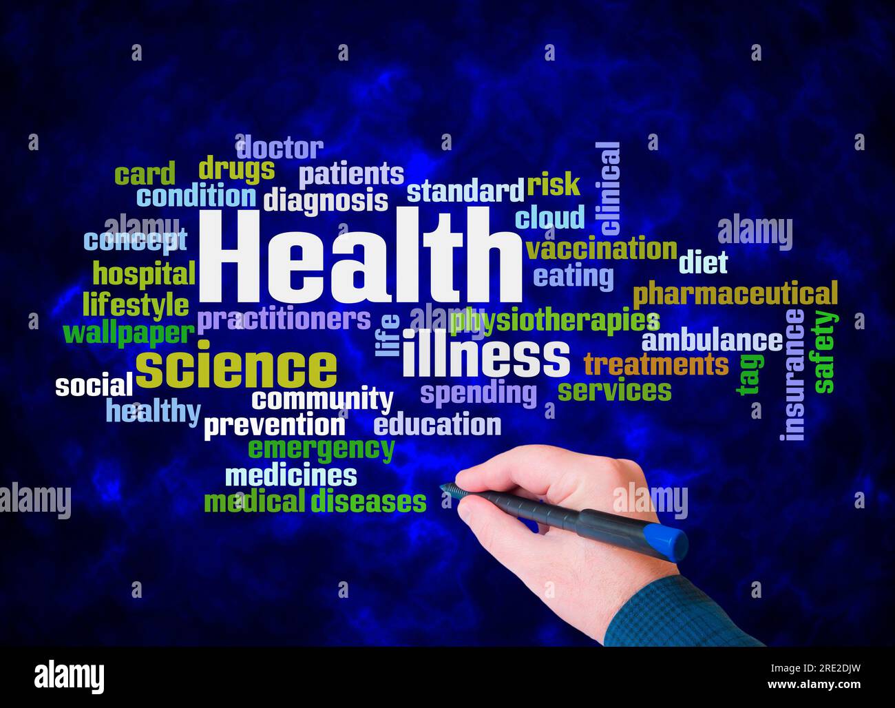 word-cloud-with-health-concept-create-with-text-only-stock-photo-alamy