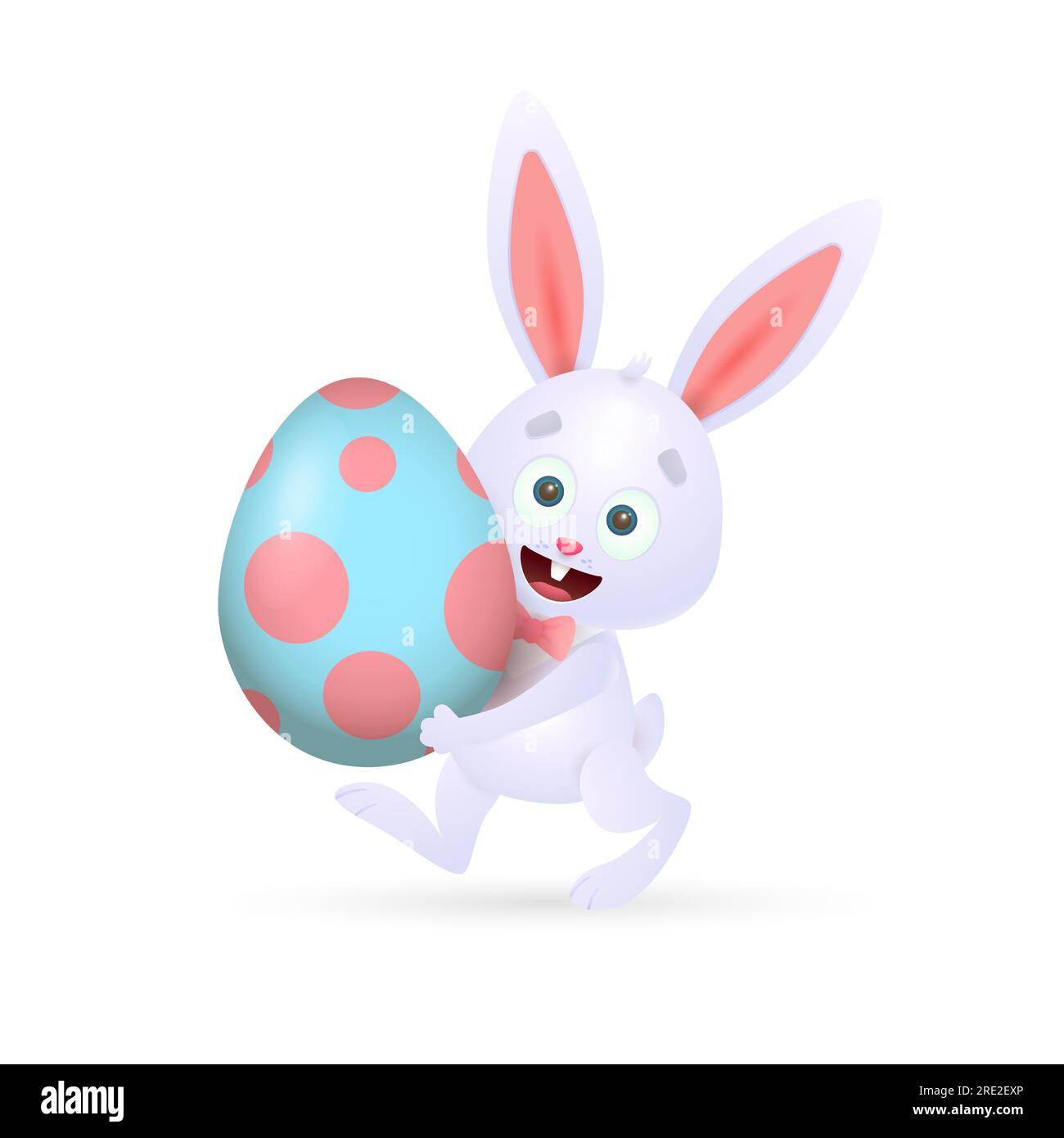 Rabbit carrying Easter egg Stock Vector Image & Art - Alamy