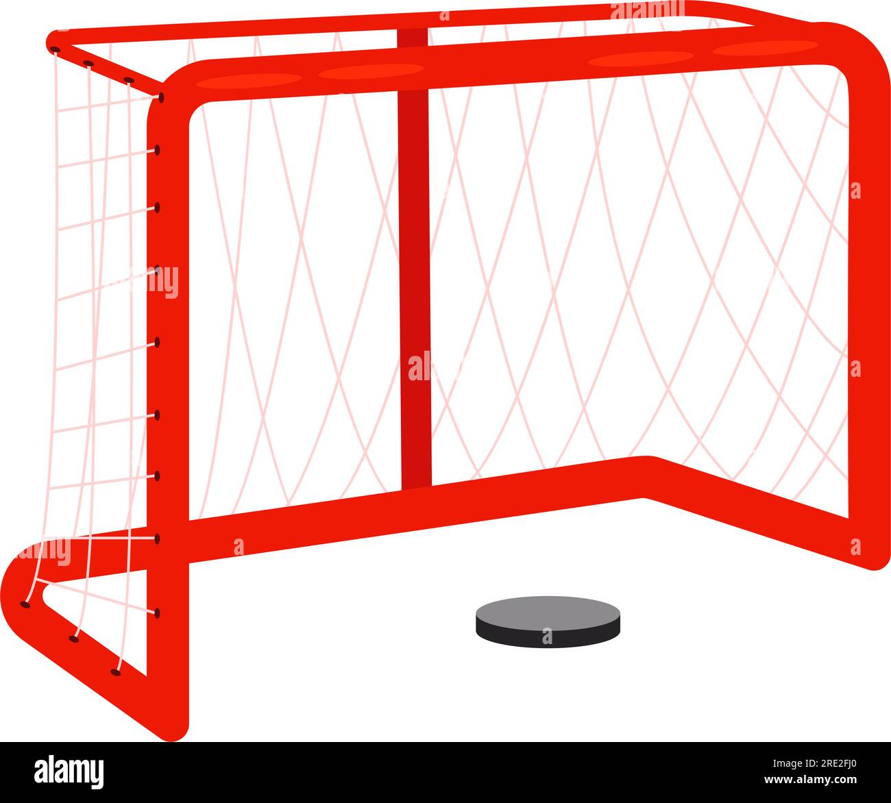 Ice hockey goal and puck vector Stock Vector Image & Art Alamy
