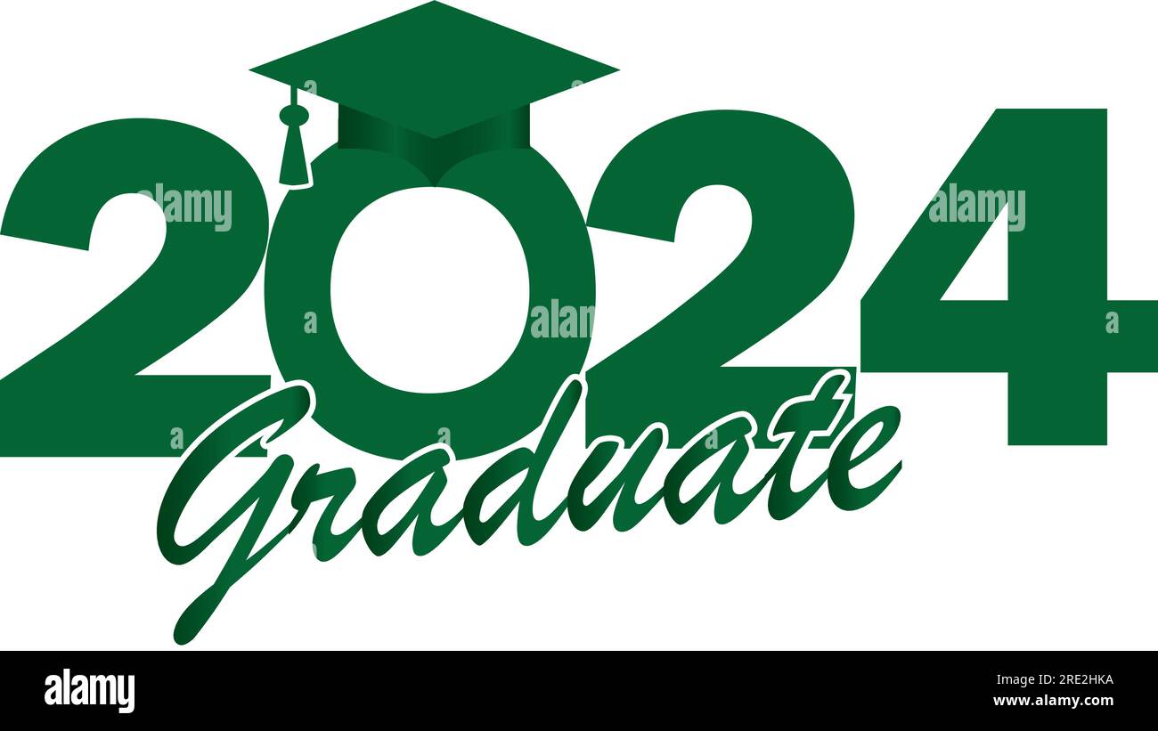 Green Class of 2024 Graduate Stock Vector Image & Art Alamy