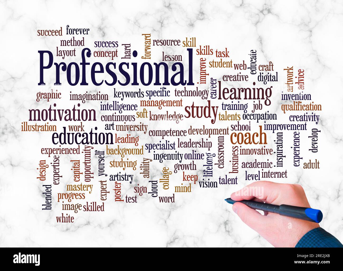 Word Cloud with PROFESSIONAL concept create with text only Stock Photo ...