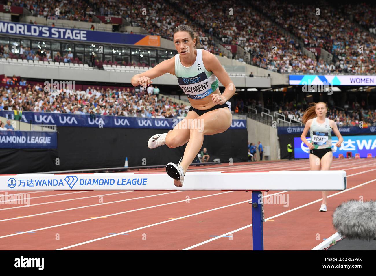 Courtney Wayment USA Places Fourth In The Women S Steeplechase In 9 17 21 During The London