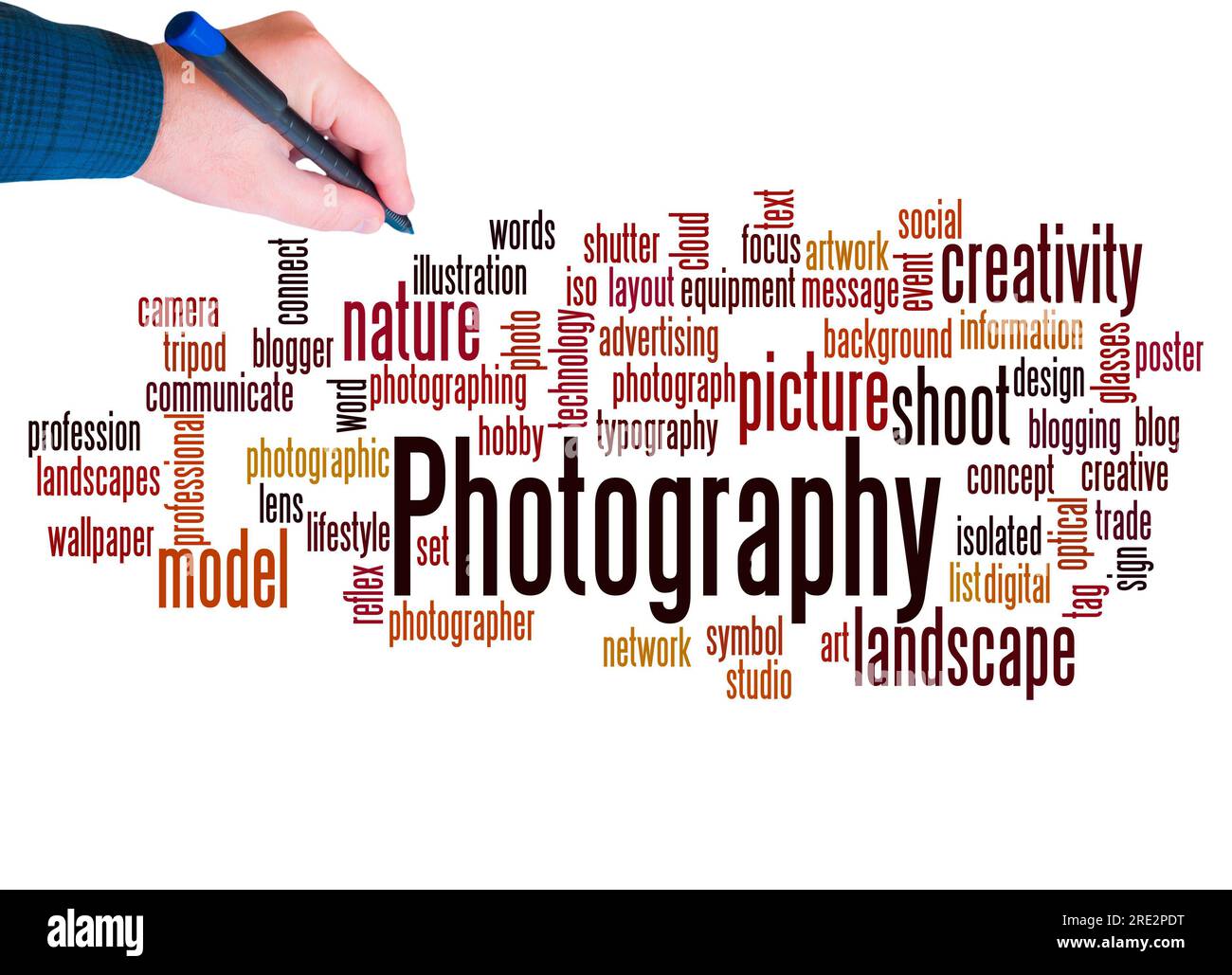 Photography word cloud concept hi-res stock photography and images - Alamy