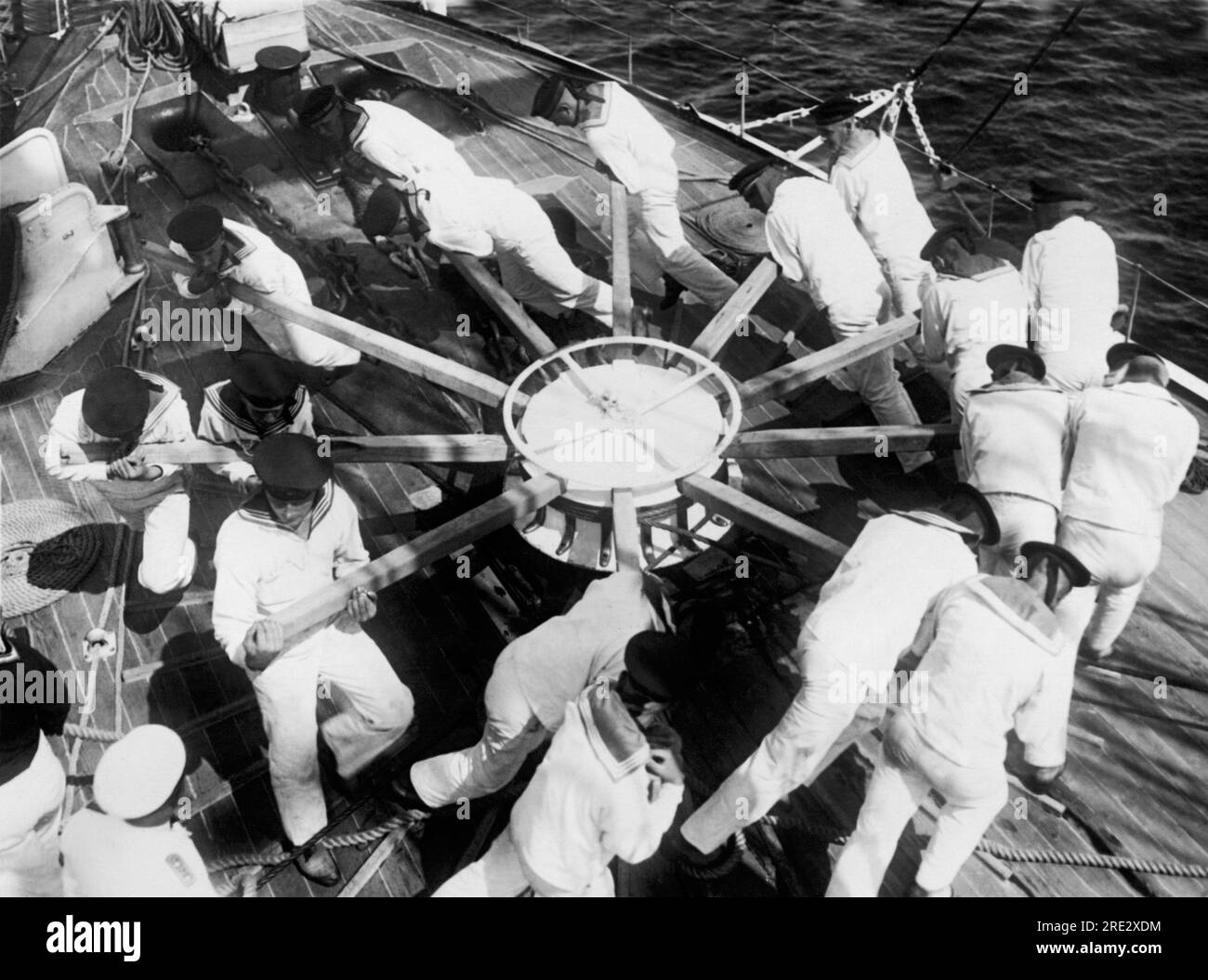 Germany August 31, 1926 Cadets aboard the German Naval training ship