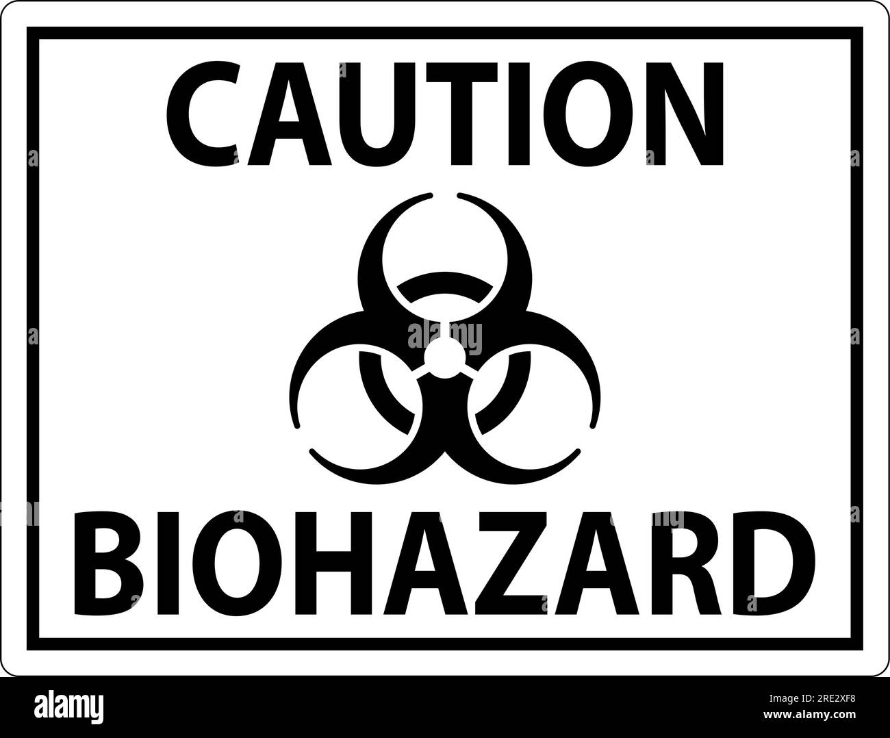 Biohazard Sign, Caution Biohazard Sign Stock Vector