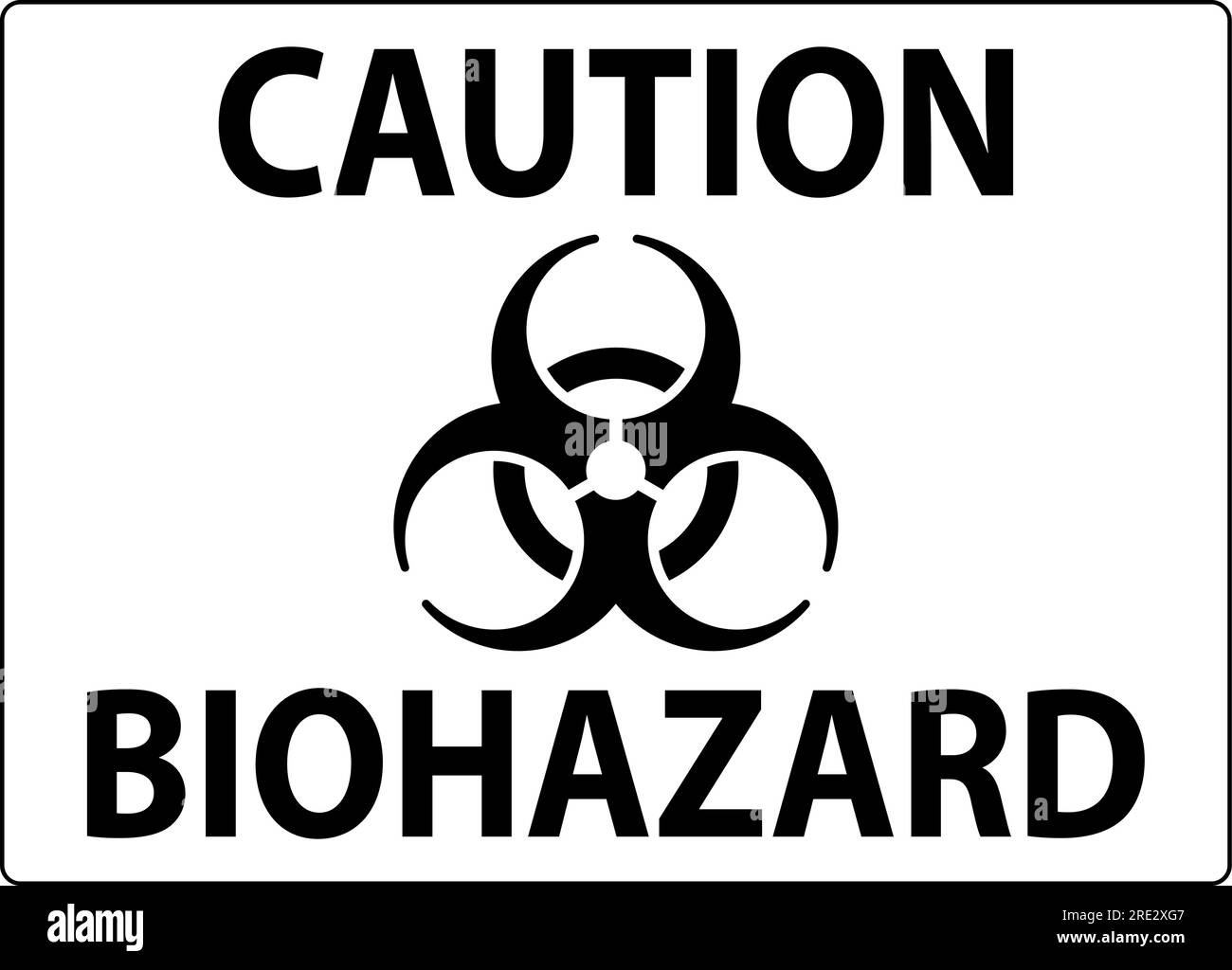 Biohazard Sign, Caution Biohazard Sign Stock Vector