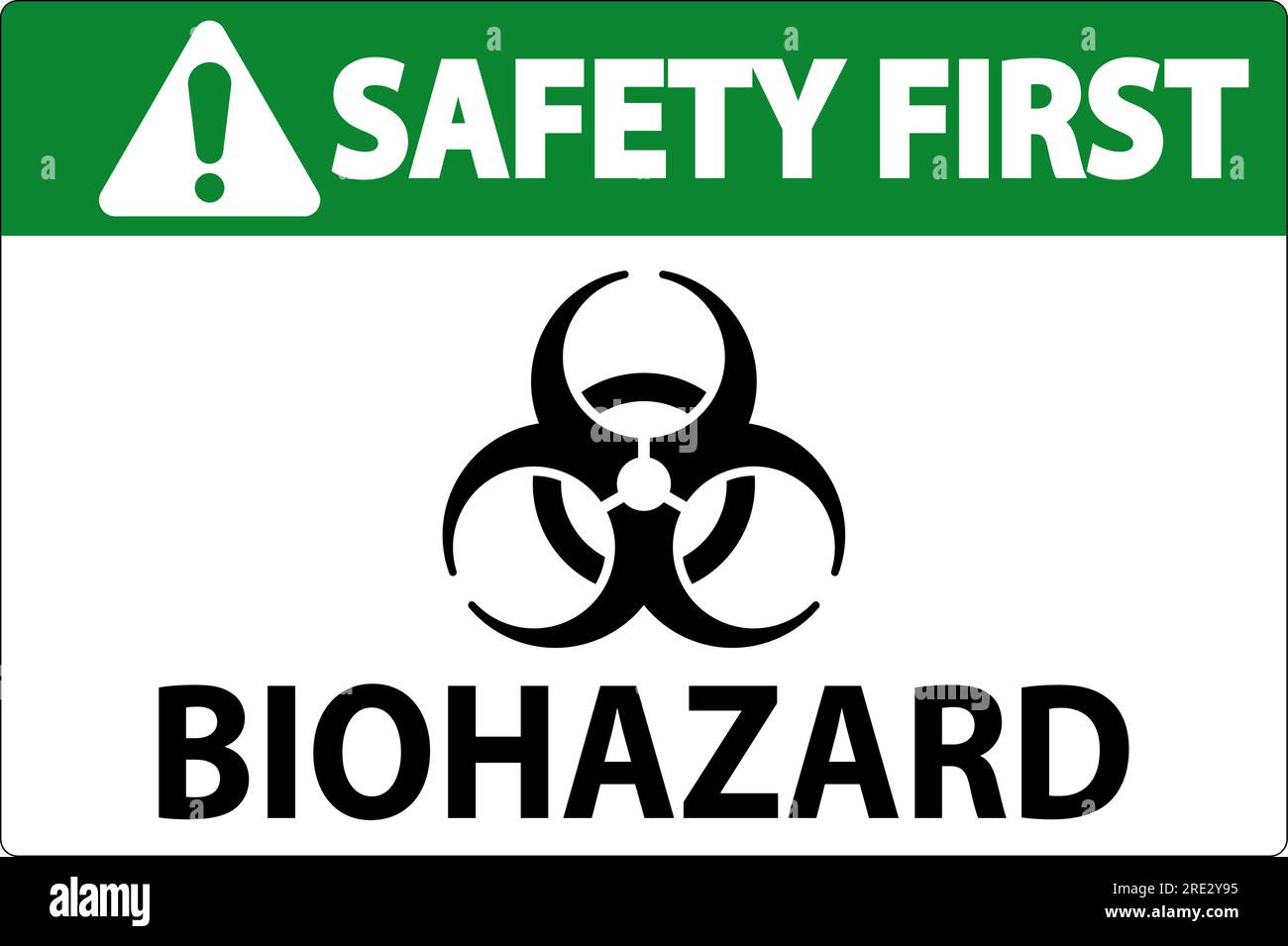 Biohazard Sign, Safety First Biohazard Sign Stock Vector Image & Art ...