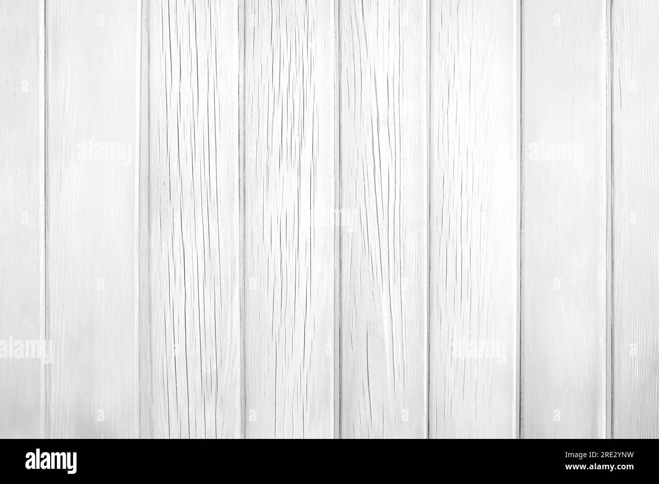 Texture of white wooden planks as background Stock Photo