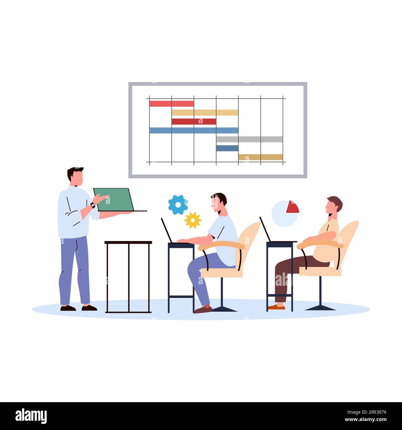 Business people working together in office. Meeting at the office ...