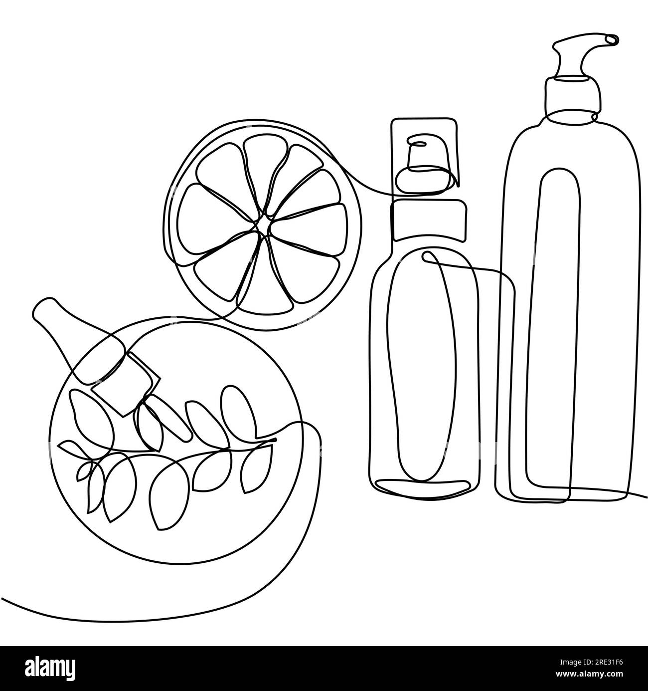 Skin care concept. Landing page template. Morning routine. Bath time