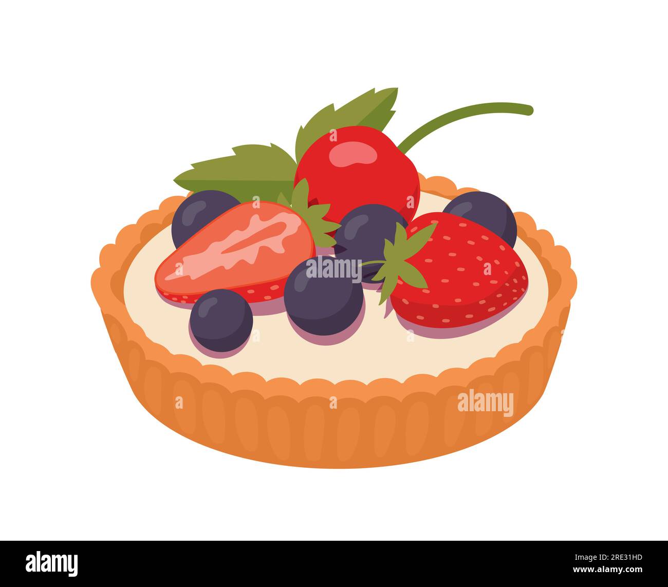 Bakery fruit pie sticker vector concept Stock Vector Image & Art Alamy