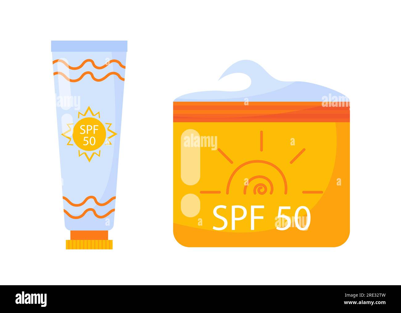 Set of sunscreens vector concept Stock Vector Image & Art Alamy