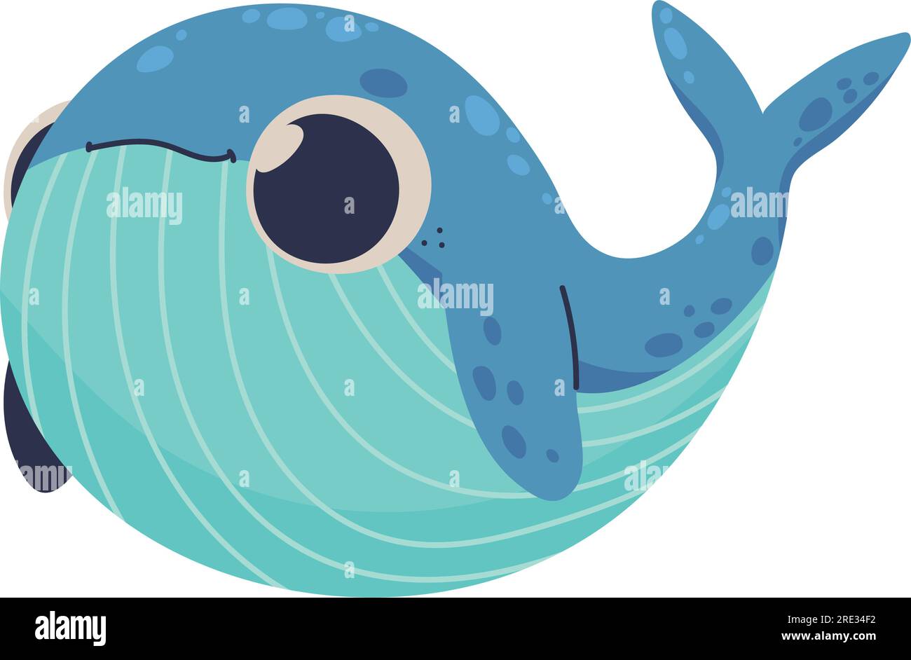 cute whale sea life cartoon icon Stock Vector Image & Art - Alamy
